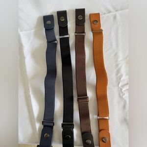 Women’s Adjustable belt Set - Black, Brown, Tan, Blue